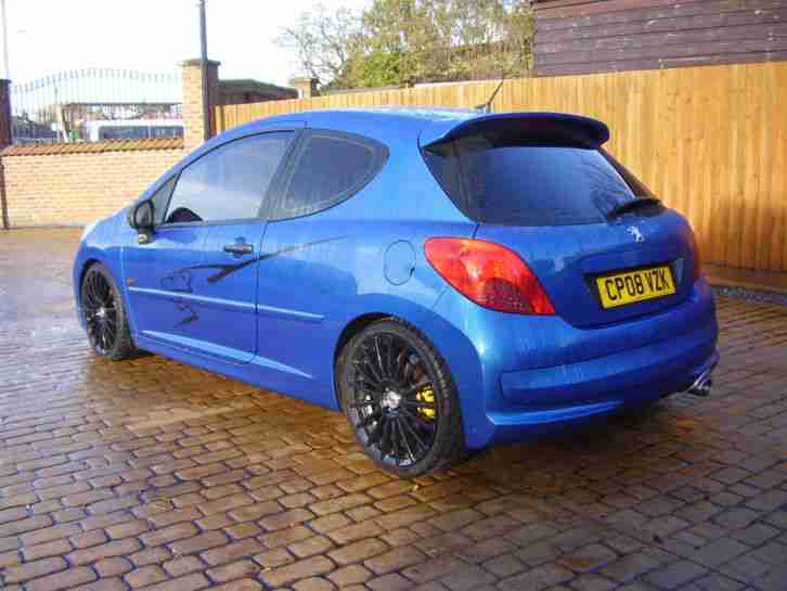 2008 PEUGEOT 207 SPORT XS 150 MET BLUE...FULL LEATHER TRIM