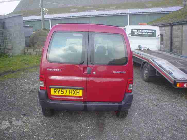 2008 PEUGEOT PARTNER L600 RED spares or repairs