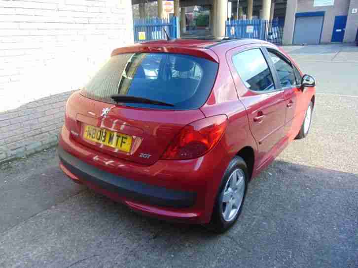 ++ 2008 Peugeot 207 MK1 1.4 Cielo 5dr Red Manual Petrol Pan Roof 307 208 308 ++