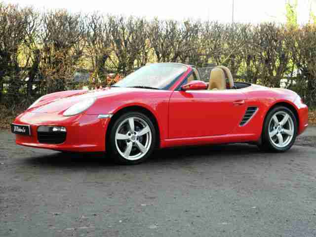 2008 Porsche Boxster 2.7 Manual Guards Red Sand Biege Leather Rare & Stunning!
