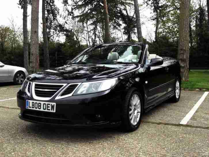 2008 SAAB 9-3 1.9 TiD 2+2 TURBO DIESEL 6 SPEED MANUAL CONVERTIBLE BLACK PX SWAP