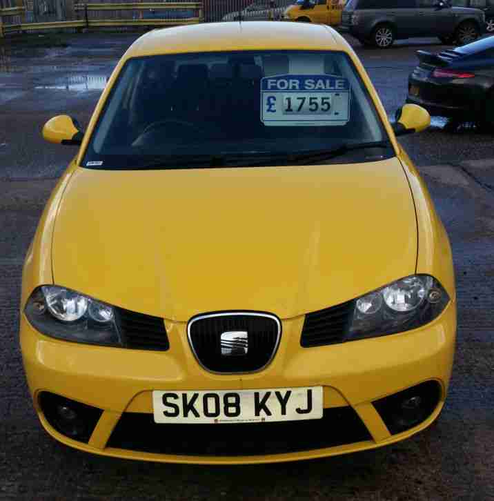 2008 SEAT IBIZA REFERENCE SPORT 1.2 12V YELLOW LOW MILES