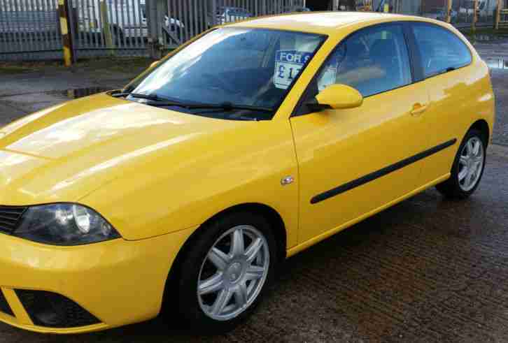 2008 SEAT IBIZA REFERENCE SPORT 1.2 12V YELLOW LOW MILES