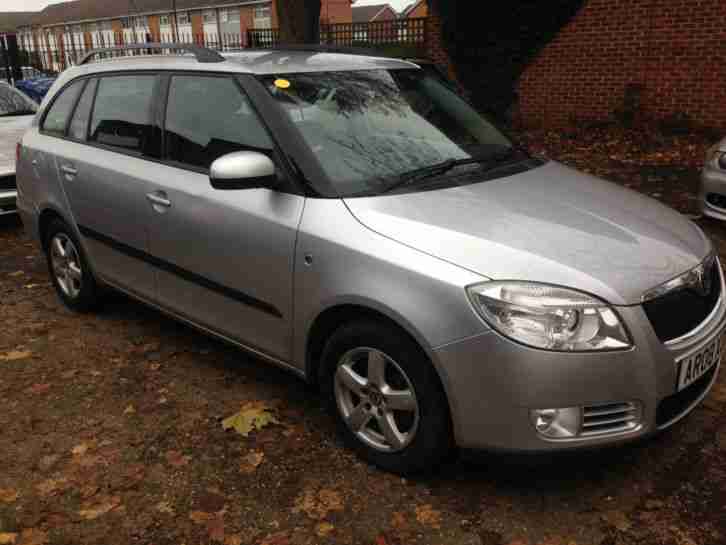 2008 SKODA FABIA 1.4 TDI GREENLINE SILVER ESTATE 1 OWNER FROM NEW FSH