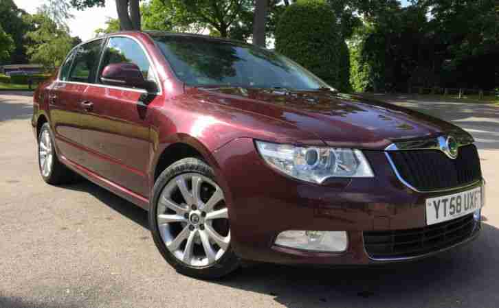 2008 SKODA SUPERB SE TDI MAROON 140 BHP