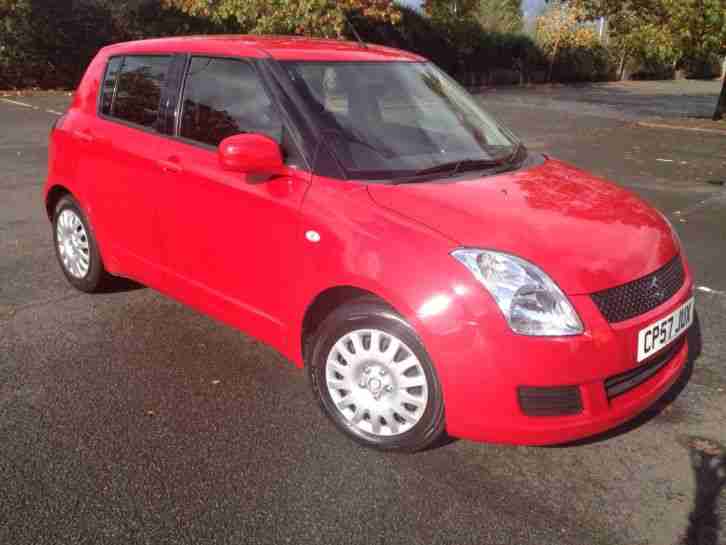 2008 SUZUKI SWIFT GL 5DR RED 1.3