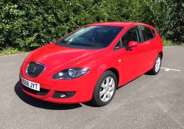 2008 Seat Leon 1.9 TDI Stylance 5 Door - Red - Excellent - New MOT - No Mods