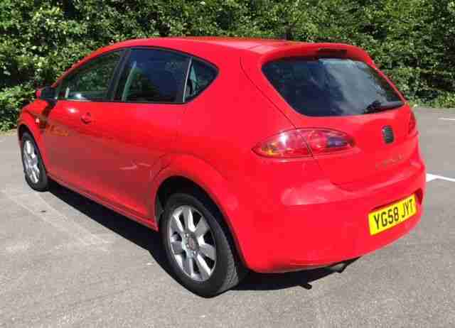 2008 Seat Leon 1.9 TDI Stylance 5 Door - Red - Excellent - New MOT - No Mods