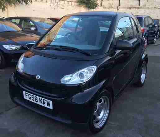 2008 Smart fortwo 1.0 Automatic Pure 2dr, BLACK, Full Service History
