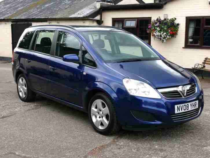 2008 VAUXHALL ZAFIRA 1.6 EXCLUSIV 7 SEATER MPV