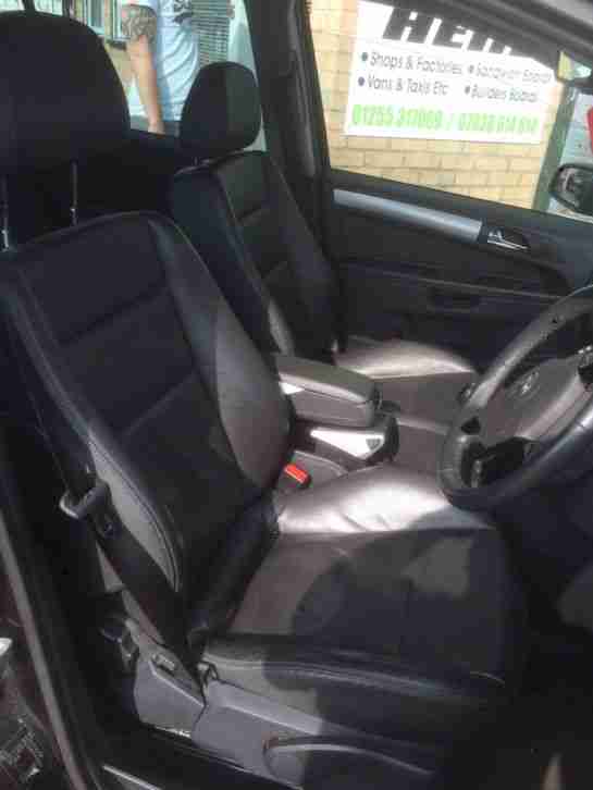 2008 VAUXHALL ZAFIRA ELITE CDTI 150 BLACK 7 seater full leather 61k miles!!