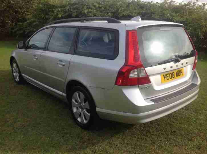 2008 VOLVO V70 2.4 SE D5 AUTO FULL LEATHER SILVER CAT D BUMPER DAMAGE BEFORE