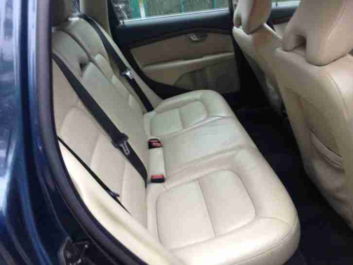 2008 VOLVO V70 SE LUX D5 AUTO BLUE WITH BEIGE LEATHER