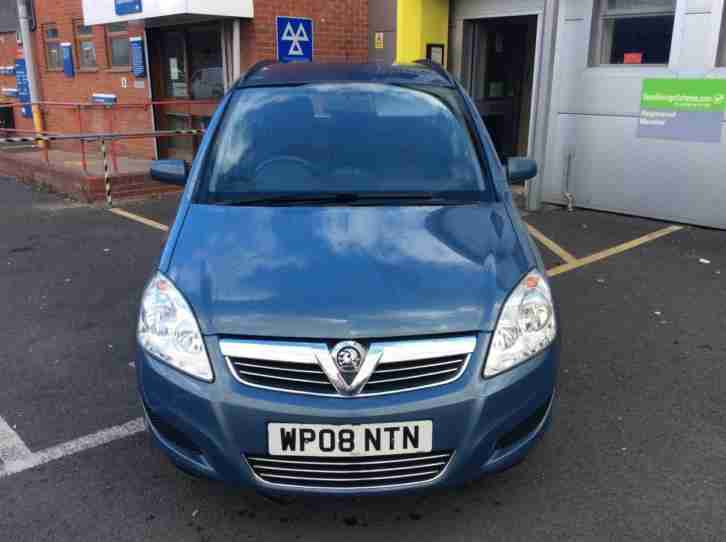 2008 Vauxhall Zafira CLUB 16V Petrol blue Automatic