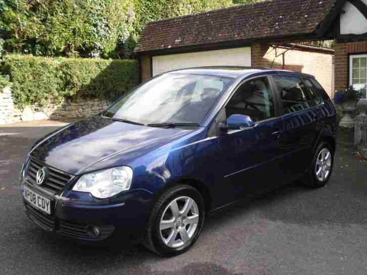2008 Volkswagen Polo Match 70 5-door Hatchback Metallic Blue, 76,000 miles