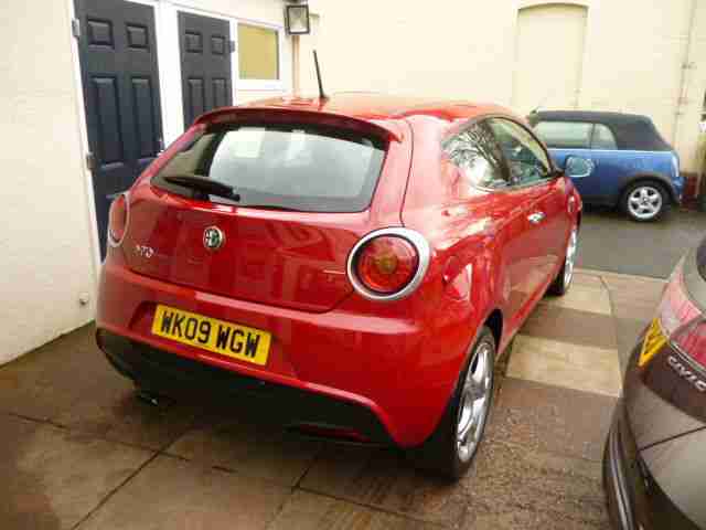 2009 (09) Alfa Romeo MiTo 1.4 TB 155bhp Veloce 3dr Red 63382 Miles
