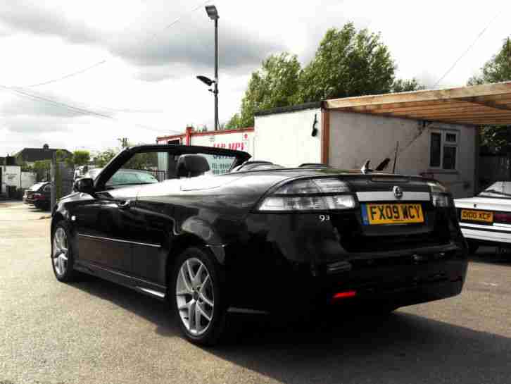 2009 09 SAAB 9-3 1.8T TURBO VECTOR 2+2 CONVERTIBLE BLACK PX SWAP SWOP