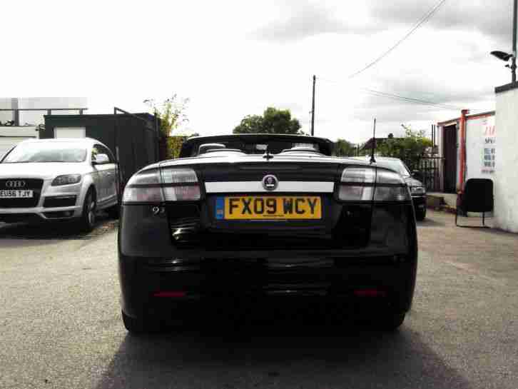2009 09 SAAB 9-3 1.8T TURBO VECTOR 2+2 CONVERTIBLE BLACK PX SWAP SWOP