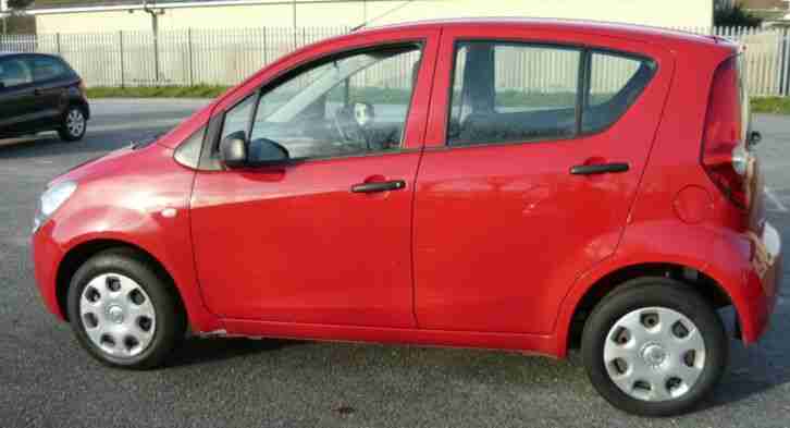 2009 '09' reg Vauxhall Agila Ecoflex 1.0L Petrol in Red only 46,800 miles,F.S.H.