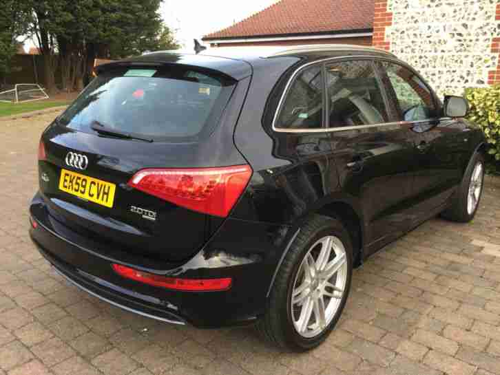2009 (59) Audi Q5 S Line 2.0TDI Automatic Black Leather. 83k Full History