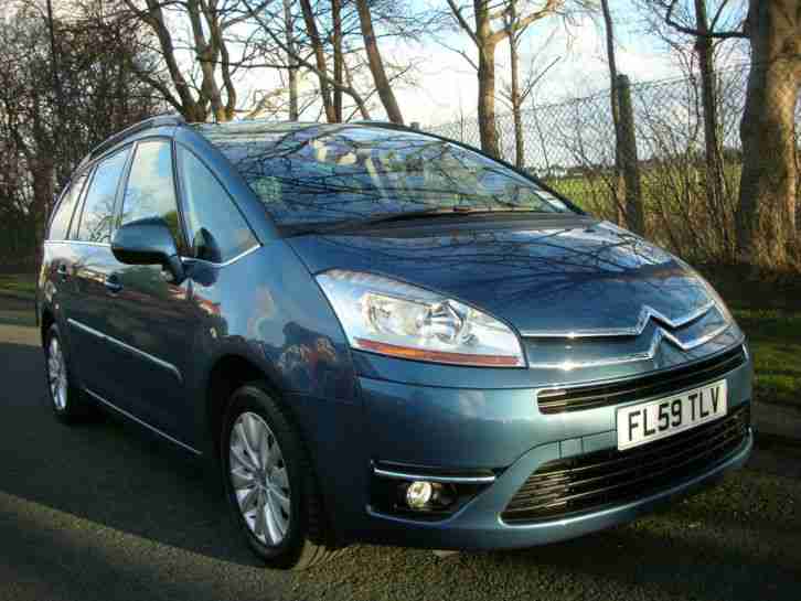 2009 59 Citroen Grand C4 Picasso 1.6HDi 16v EGS Exclusive 7 Seat. Blue.