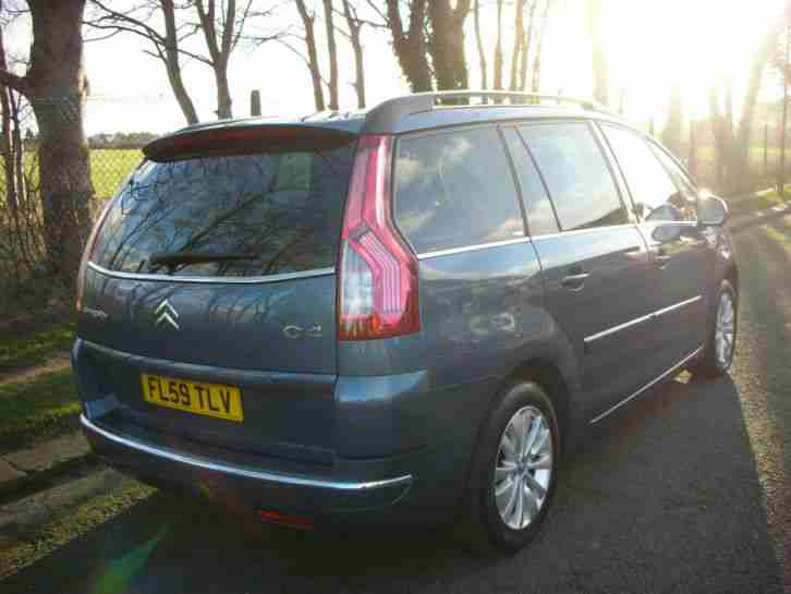 2009 59 Citroen Grand C4 Picasso 1.6HDi 16v EGS Exclusive 7 Seat. Blue.
