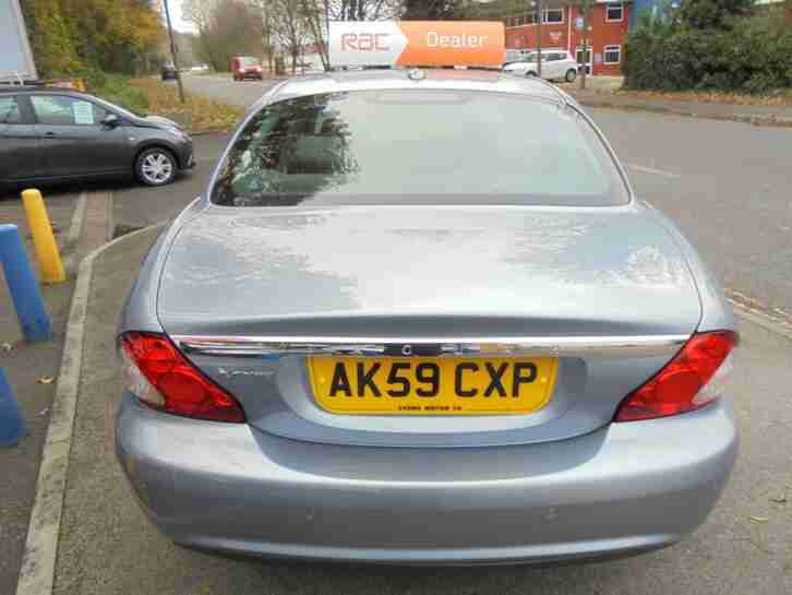 2009 59 JAGUAR X-TYPE 2.2 DIESEL SE AUTO IN BLUE # 73000 MLS LEATHER SAT NAV #