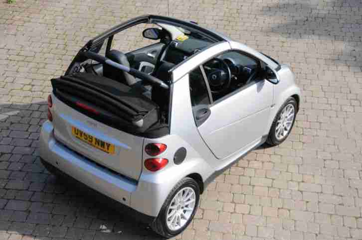 2009 59 PLATE 19,000 MILES SMART FORTWO PASSION CABRIOLET CONVERTIBLE AIR CON