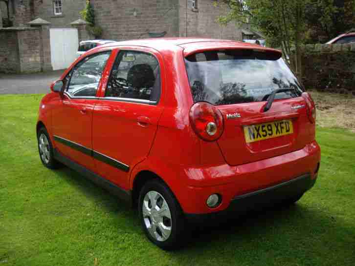 2009 59 REG CHEVROLET MATIZ 1.0 SE 5 DOOR IN GUARDS RED
