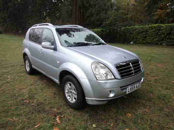 2009 59 REG SSANGYONG REXTON 2.7 DIESEL AUTOMATIC SILVER 6 DOOR NO RESERVE