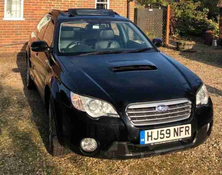 2009 59 Subaru Outback 2.0 Boxer Diesel 4wd Estate in Black Xenons Leather 110k