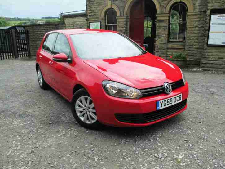 2009 59 VOLKSWAGEN GOLF S 1.6TDI [105] BRIGHT RED 5DR MANUAL HATCH LOW RESERVE