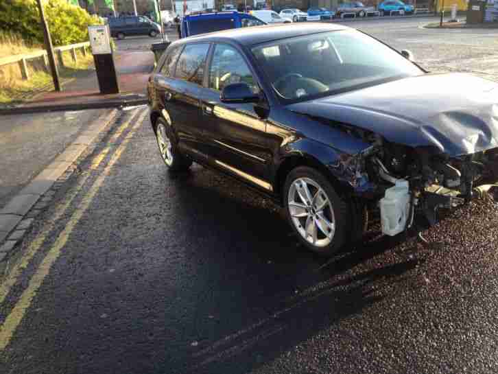 2009 AUDI A3 E SPORT TDI BLUE CAT C DAMAGED SPARES OR REPAIR SALVAGE