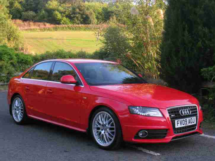2009 AUDI A4 3.0 TDI QUATTRO S LINE AUTO **RARE MISANO RED - 19" SPLIT RIMS**