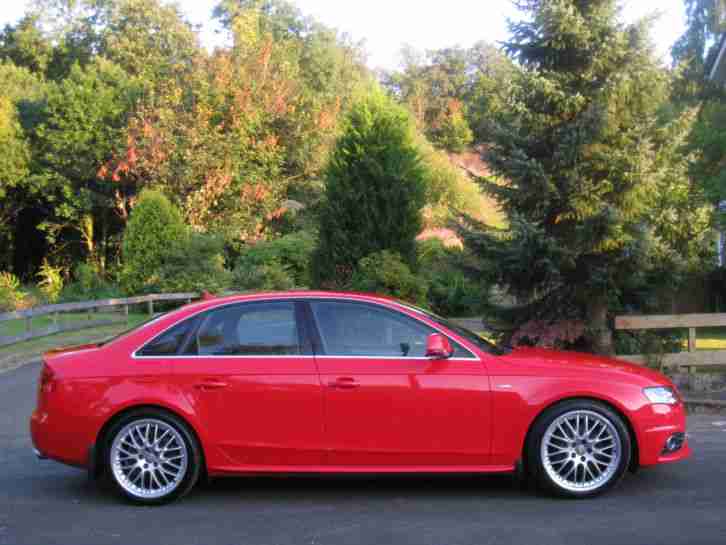2009 AUDI A4 3.0 TDI QUATTRO S LINE AUTO **RARE MISANO RED - 19" SPLIT RIMS**