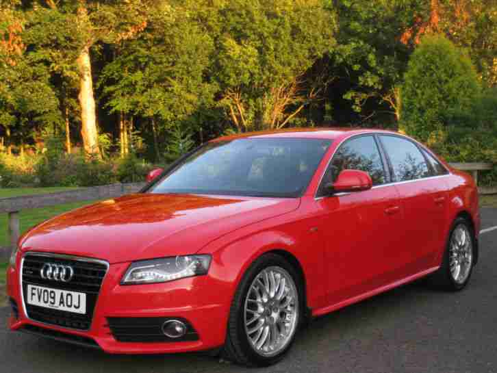 2009 AUDI A4 3.0 TDI QUATTRO S LINE AUTO RARE MISANO RED 19 SPLIT RIMS