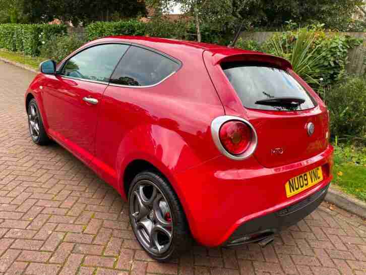 2009 Alfa Romeo MiTo 1.4TB 120bhp Veloce red leather full service and mot