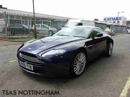 2009 Aston Martin Vantage 4.7 V8 420 BHP Blue Damaged Salvage CAT D