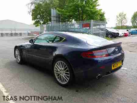 2009 Aston Martin Vantage 4.7 V8 420 BHP Blue Damaged Salvage CAT D