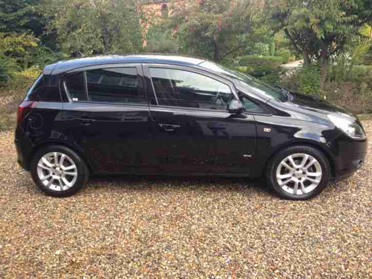 2009 BLACK Vauxhall Corsa 1.4i 16V SXi 5dr - EXCELLENT CONDITION