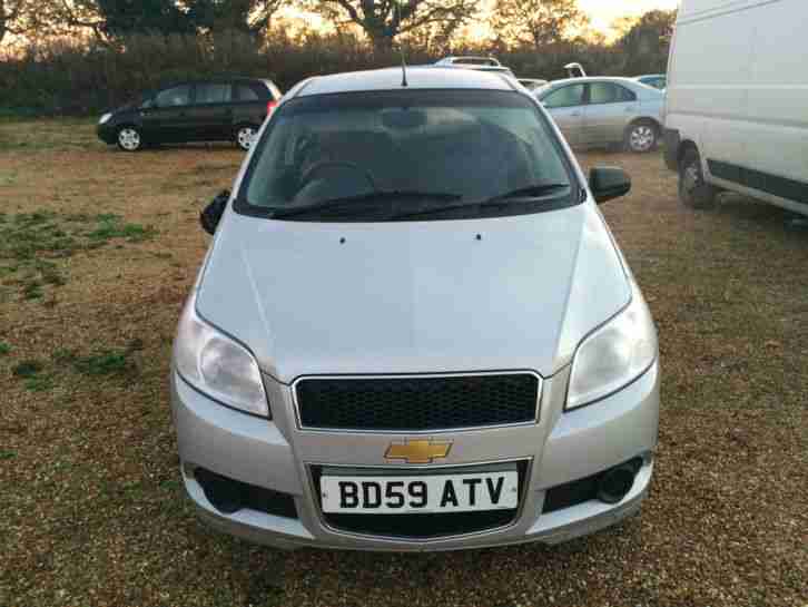 2009 CHEVROLET AVEO S SILVE SALVAGE LIGHT DAMAGE REPAIR LOW MILAGE CAT D MOT LOG