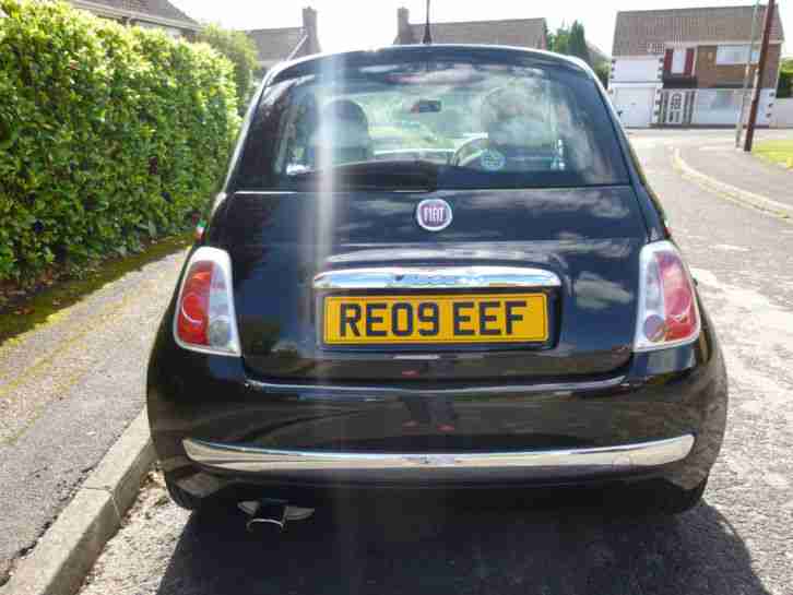 2009 FIAT 500 1.2 LOUNGE BLACK