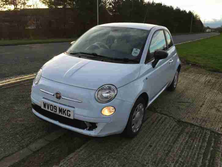 2009 FIAT 500 POP RHD BLUE £30 a year tax