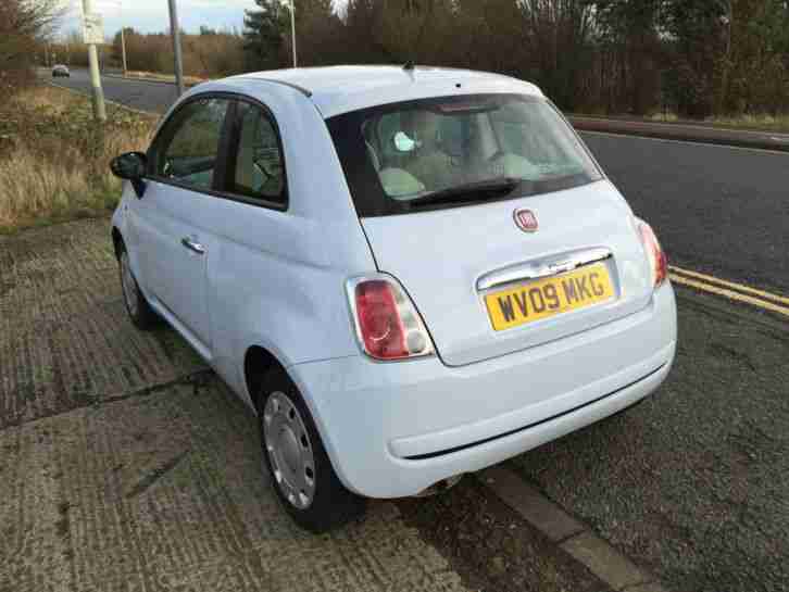 2009 FIAT 500 POP RHD BLUE £30 a year tax