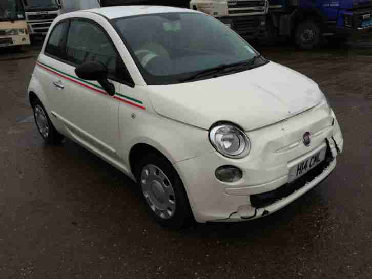 2009 FIAT 500 POP WHITE DAMAGED-REPAIRABLE-SALVAGE CAT-D NICE PRIVATE PLATES
