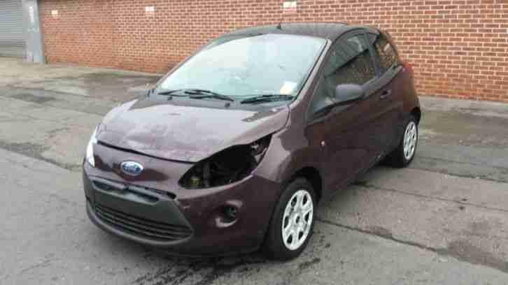 2009 FORD KA STUDIO BROWN 25 000 miles DAMAGE SALVAGE REPAIR RUN &DRIVE