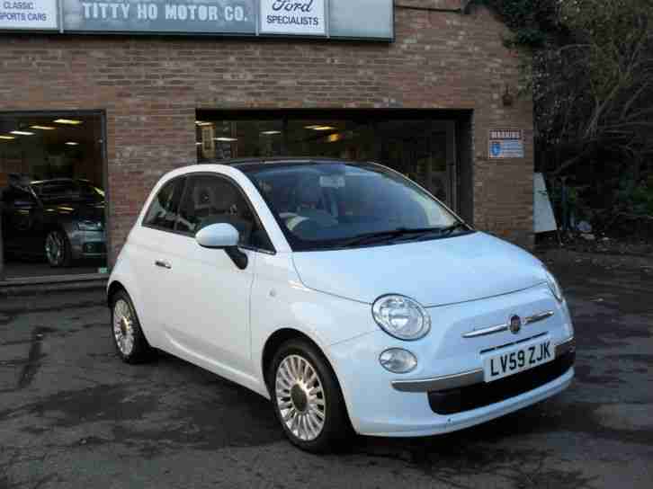 2009 Fiat 500 1.2 LOUNGE in Cha Cha Cha Blue with Panoramic Roof