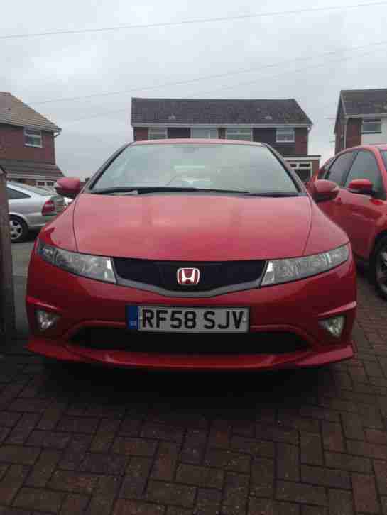 2009 HONDA CIVIC TYPE-R GT I-VTEC RED FULL SERVICE HISTORY 3 MONTHS MOT