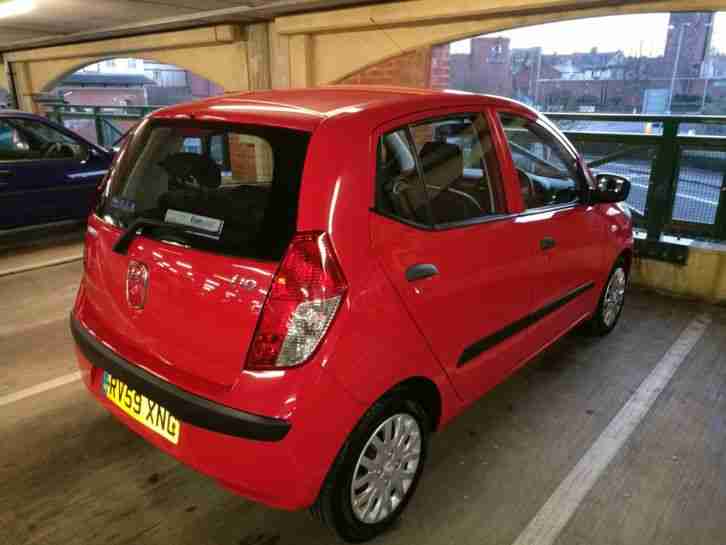 2009 HYUNDAI I10 CLASSIC RED