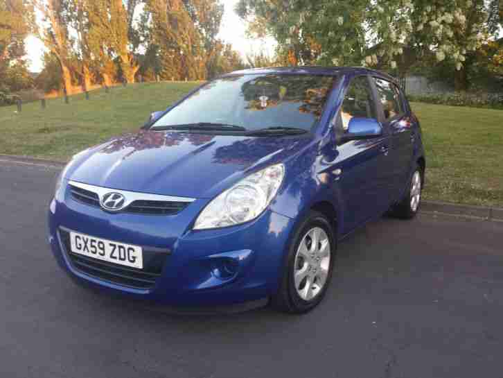 2009 HYUNDAI I20 COMFORT CRDI BLUE ONE OWNER 10STAMPS ON THE BOOK 1YEAR ROAD TAX